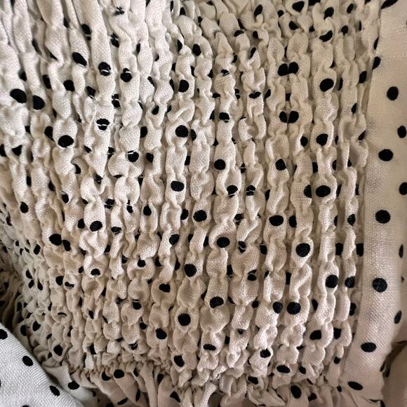 Kate Spade for Target Dress Preppy Classic White Polka Dot Midi Belted XXL - Picture 7 of 12